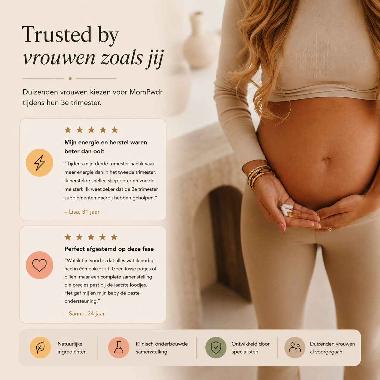 Vitamines Zwangerschap - 3e Trimester supplementen